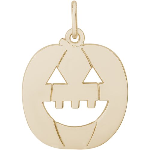 Jack-O-Lantern Charm 14K Gold - 10-7717
