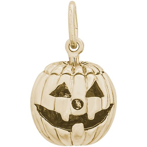 Jack-O-Lantern Charm 14K Gold - 10-3485