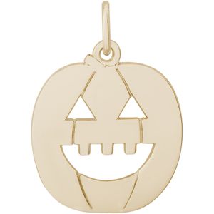 Jack-O-Lantern Charm Gold Plated - 10-7717