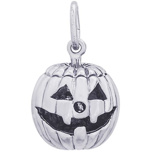Jack-O-Lantern Charm White Gold - 10-3485