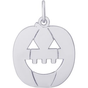 Jack-O-Lantern Charm White Gold - 10-7717