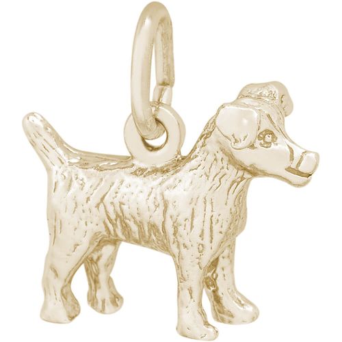 Jack Russell Terrier Dog Charm 10K Gold - 10-3351