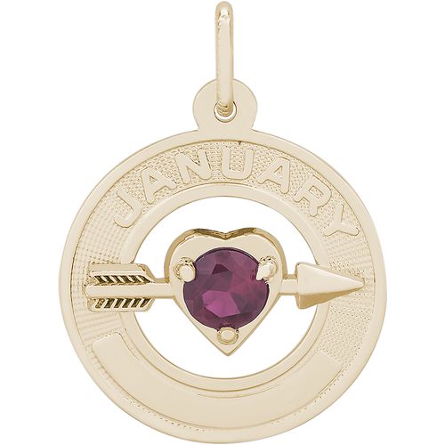 January Charm Gold Plated - 10-3331