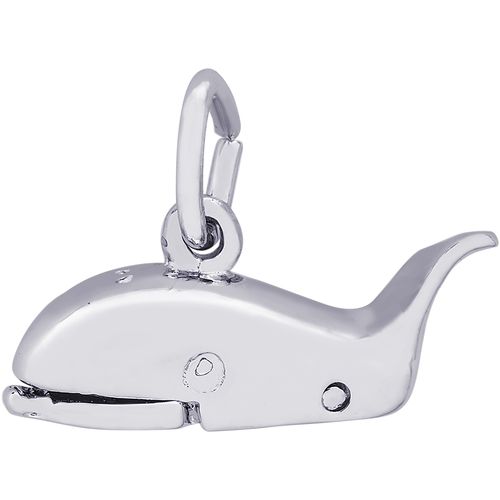 Jonah In The Whale Charm White Gold - 10-1232