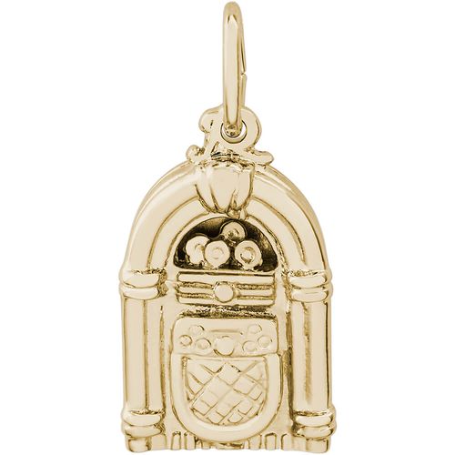 Juke Box Charm Gold Plated - 10-8171