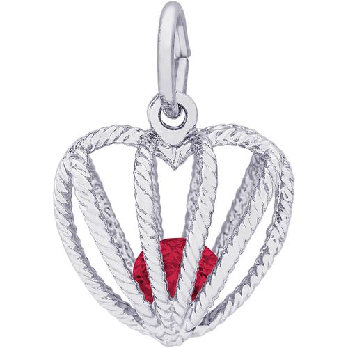 July Birthstone Charm White Gold - 10-8350-7