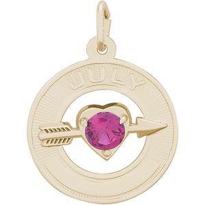 July Charm Gold Plated - 10-3337