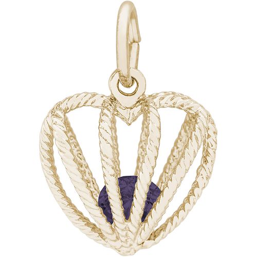June Birthstone Charm Gold Plated - 10-8350-6