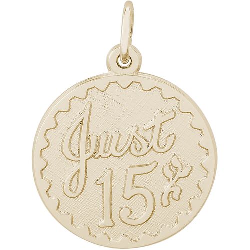 Just 15 Charm Gold Plated - 10-4255