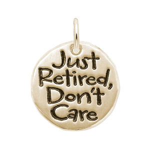 Rembrandt Just Retired Charm - Gold Plated - 10-1067-0-GP