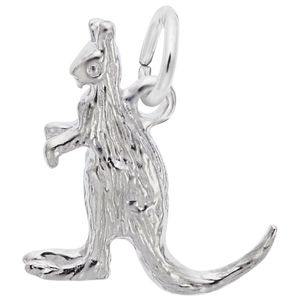 Kangaroo Charm White Gold - 10-1520