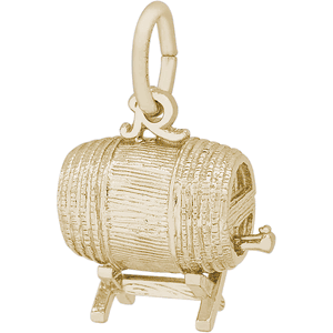Keg Charm 14K Gold - 10-8136