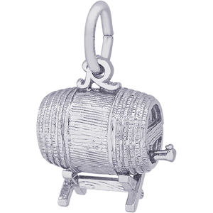 Keg Charm Silver - 10-8136