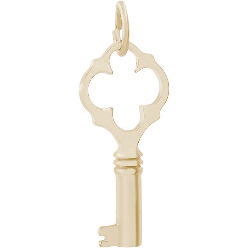 Key Charm Gold Plated - 10-0388