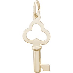 Key Scallop Charm 10K Gold - 10-8405