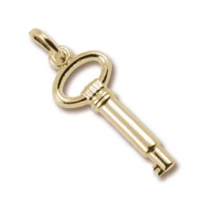 Key Skeleton Charm 14K Gold - 10-8403