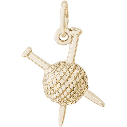 Knitting Charm 10K Gold - 10-1783