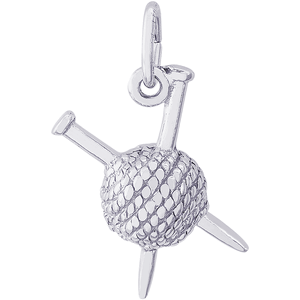 Knitting Charm Silver - 10-1783