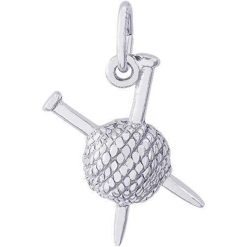 Knitting Charm Silver - 10-1783
