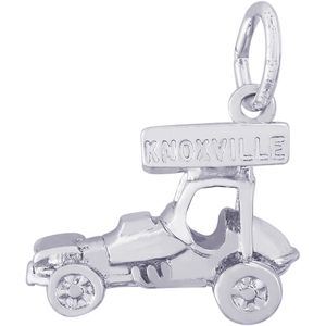 Knoxville Sprint Car Charm Silver - 10-6441