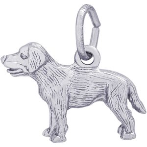 Labrador Retriever Dog Charm Silver - 10-2404