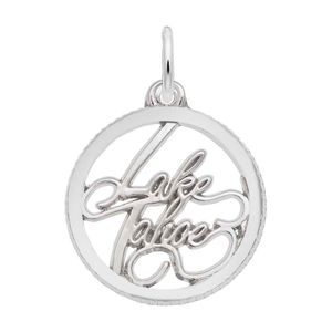Lake Tahoe Charm White Gold - 10-6298