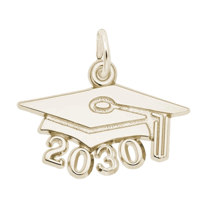 Rembrandt LARGE GRAD CAP 2030 Charm Gold Plated - 10-6930-0-gp