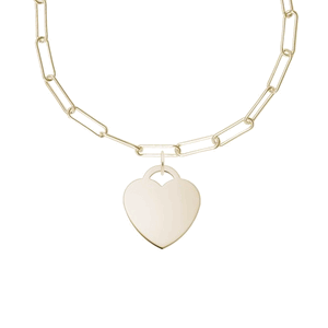 Rembrandt Large Heart Necklace Set Necklace - Gold Plated - 29-8422-310-GP