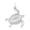 Rembrandt Large Turtle Charm - 14K White Gold - 10-2481-0-14KW