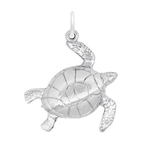 Rembrandt Large Turtle Charm - 14K White Gold - 10-2481-0-14KW