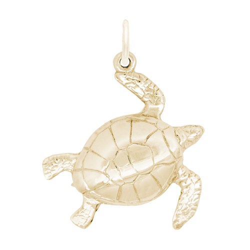 Rembrandt Large Turtle Charm - Gold Plated - 10-2481-0-GP