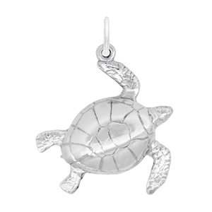 Rembrandt Large Turtle Charm - Silver - 10-2481-0-SS