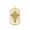 Rembrandt Laser Engraved - Crucifix - 8400 Charm - Gold Plated - 10-1190-0-GP