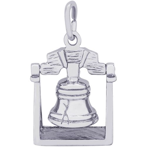 Liberty Bell Charm White Gold - 10-3504