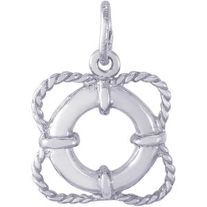 Life Preserver Charm White Gold - 10-0794