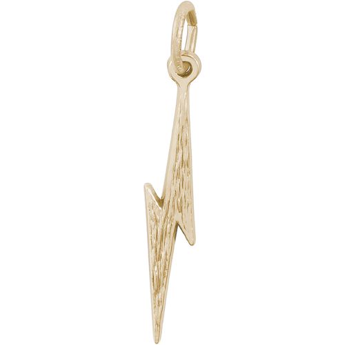 Lightening Bolt Charm 14K Gold - 10-6219
