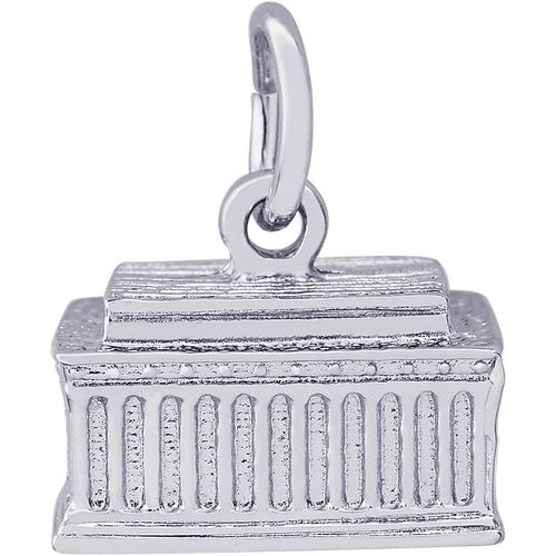 Lincoln Memorial Charm White Gold - 10-2747