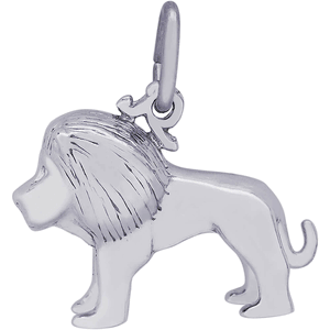 Lion Charm White Gold - 10-8242