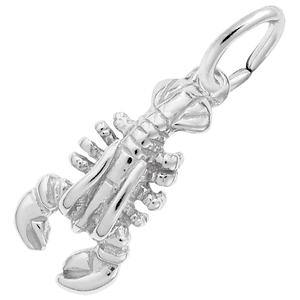 Lobster Charm White Gold - 10-5402