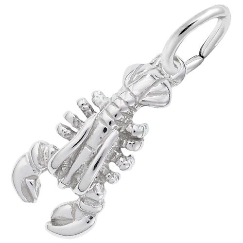 Lobster Charm White Gold - 10-5402