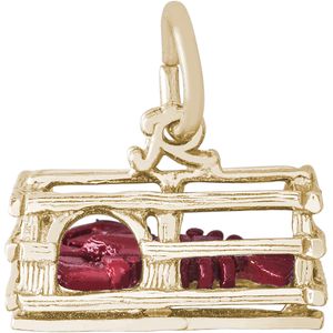 Lobster Trap Charm 10K Gold - 10-1323