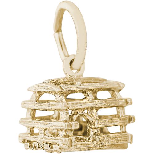 Lobster Trap Charm 10K Gold - 10-5298