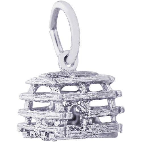 Lobster Trap Charm Silver - 10-5298