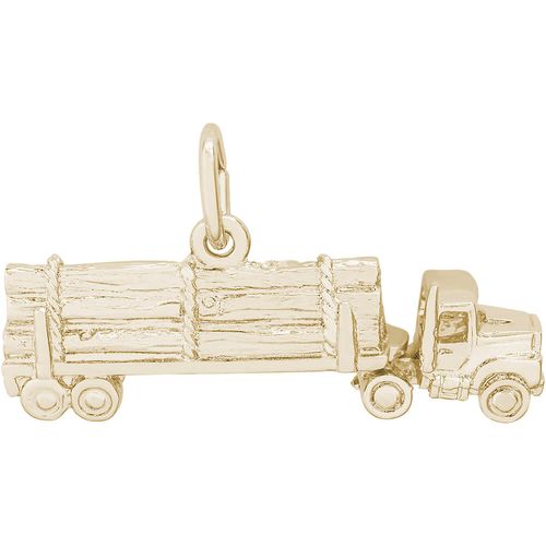 Log Truck Charm 14K Gold - 10-2246