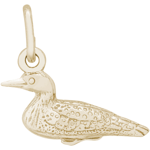 Loon Bird Charm 10K Gold - 10-3220