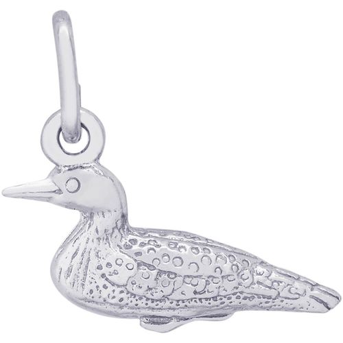 Loon Bird Charm Silver - 10-3220