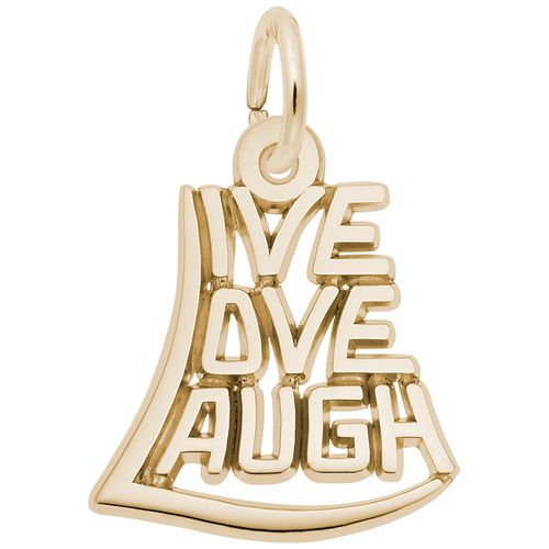 Love Live  Laugh Charm Gold Plated - 10-7837