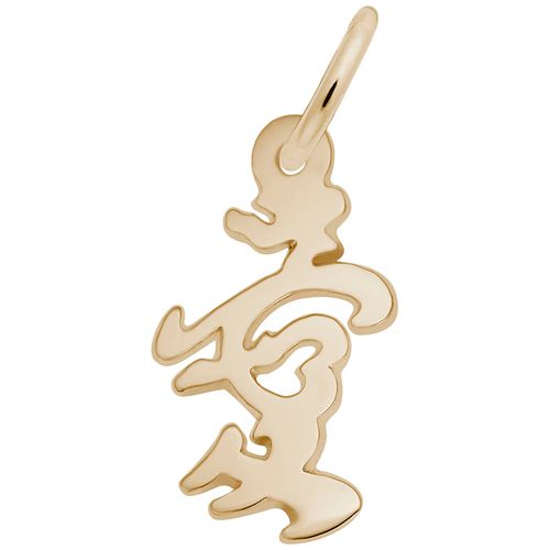 Love Symbol Charm Gold Plated - 10-1135