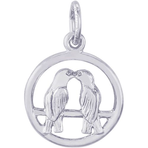 Lovebirds Charm Silver - 10-0144