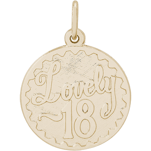 Lovely 18 Charm 14K Gold - 10-4258